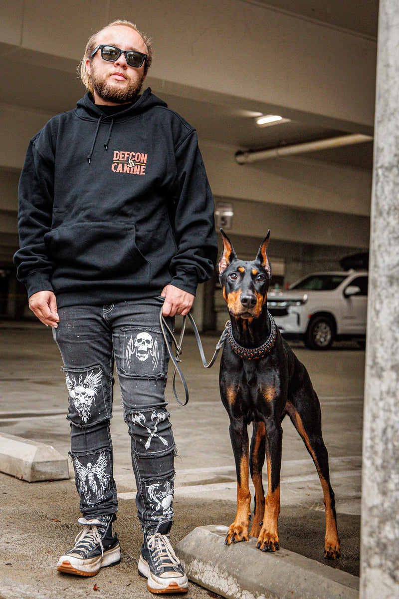 Autumn Doberman Hooded Sweatshirt – Defcon Propaganda