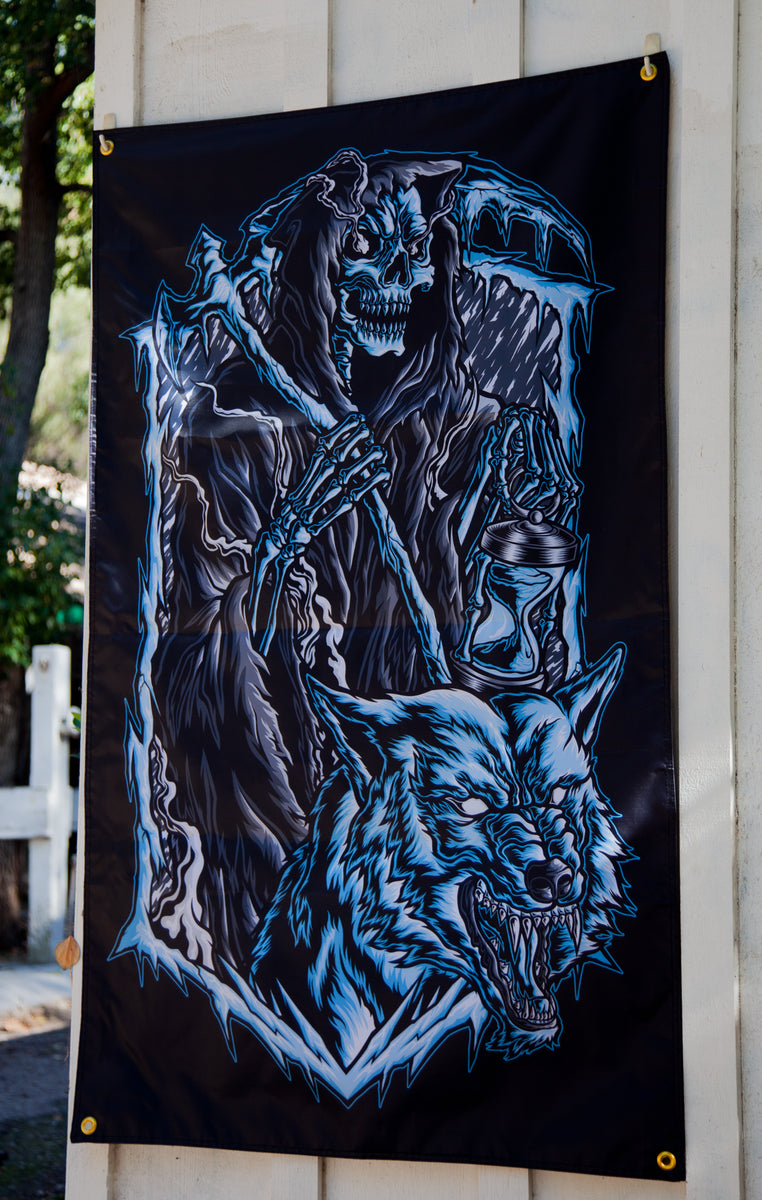 Defcon Reaper DoubleSided Flag Defcon Propaganda