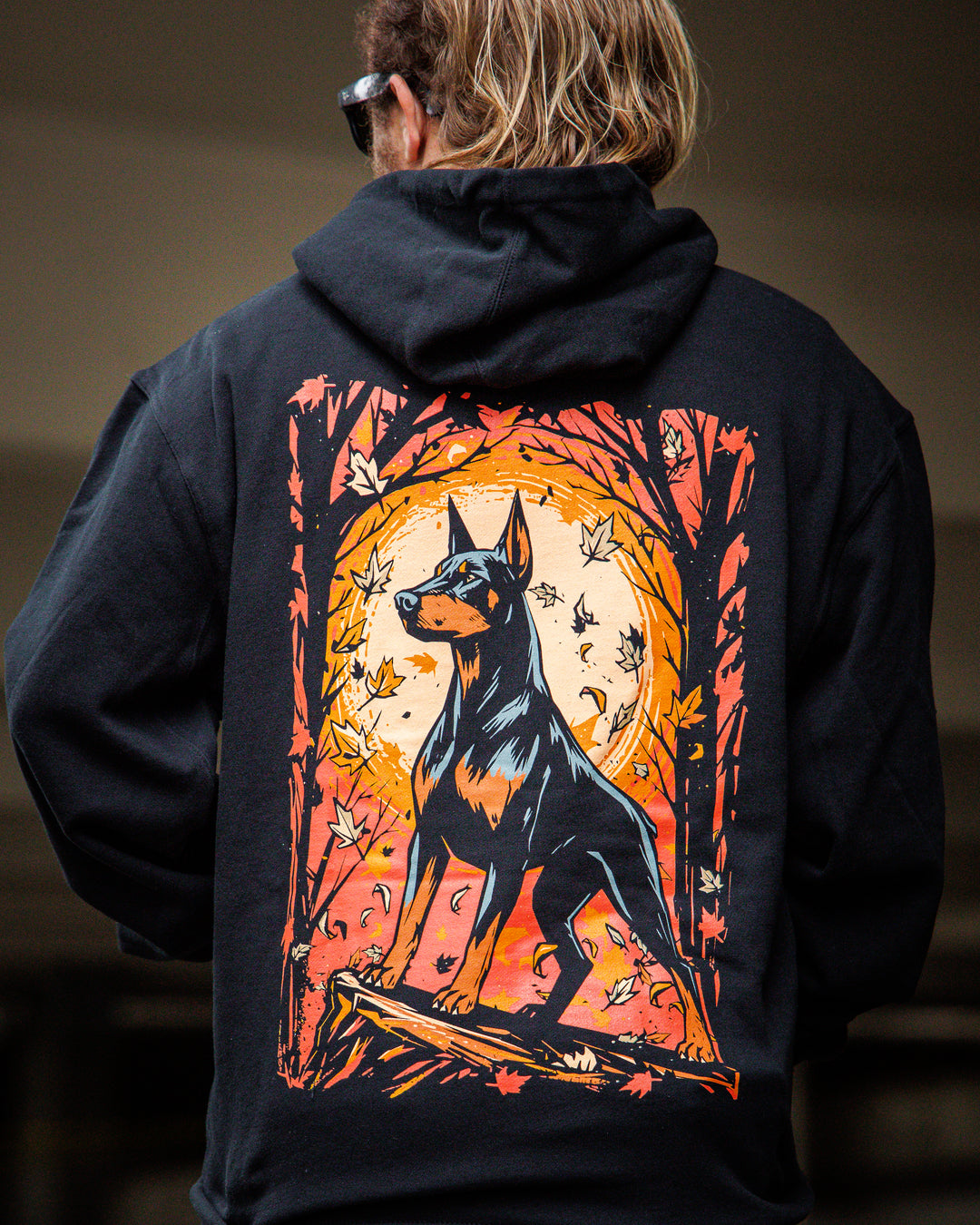 Autumn Doberman Hooded Sweatshirt – Defcon Propaganda