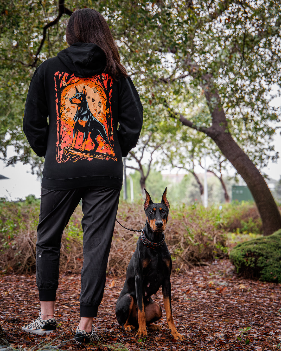 Autumn Doberman Hooded Sweatshirt – Defcon Propaganda