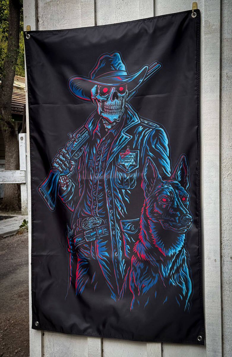 K9 Sheriff Double-Sided Flag – Defcon Propaganda