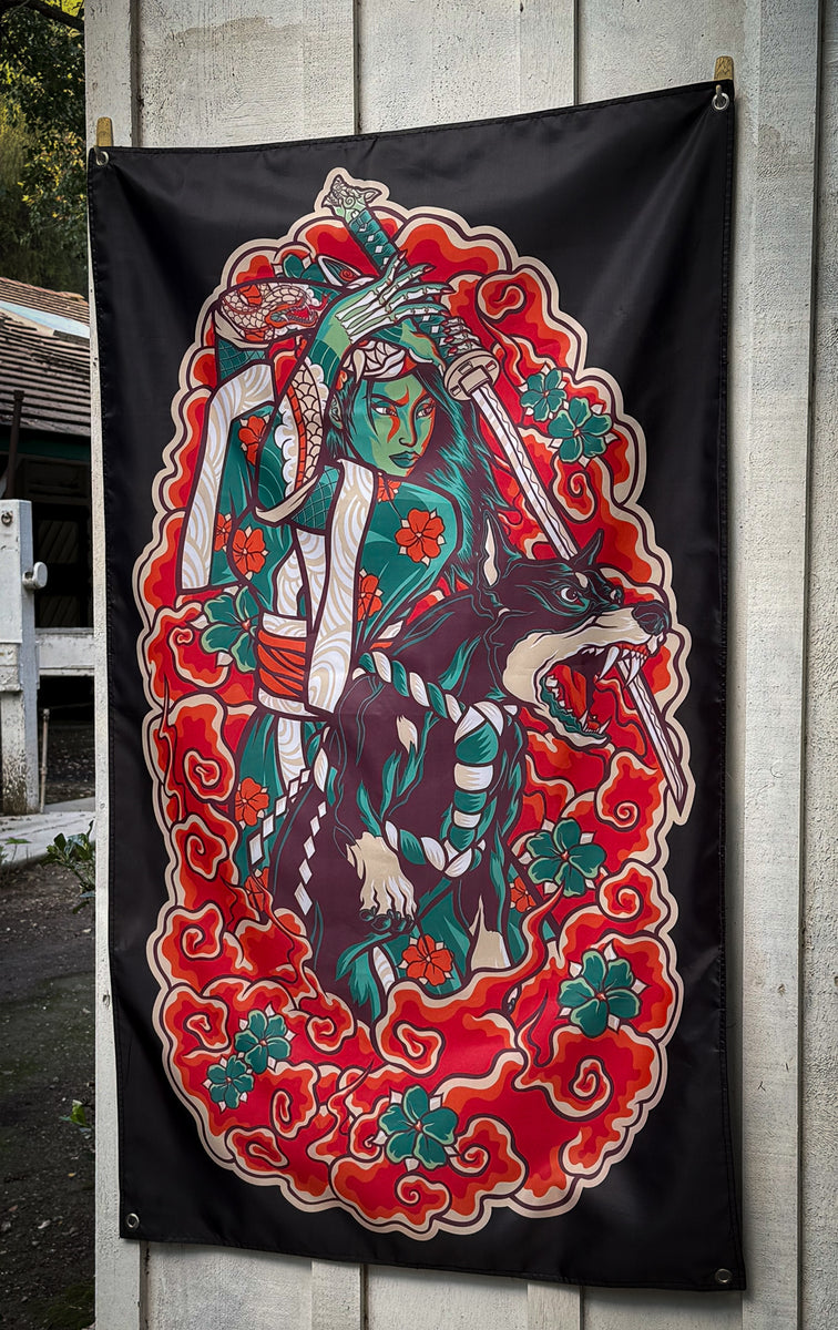Autumn Doberman Double-Sided Flag – Defcon Propaganda