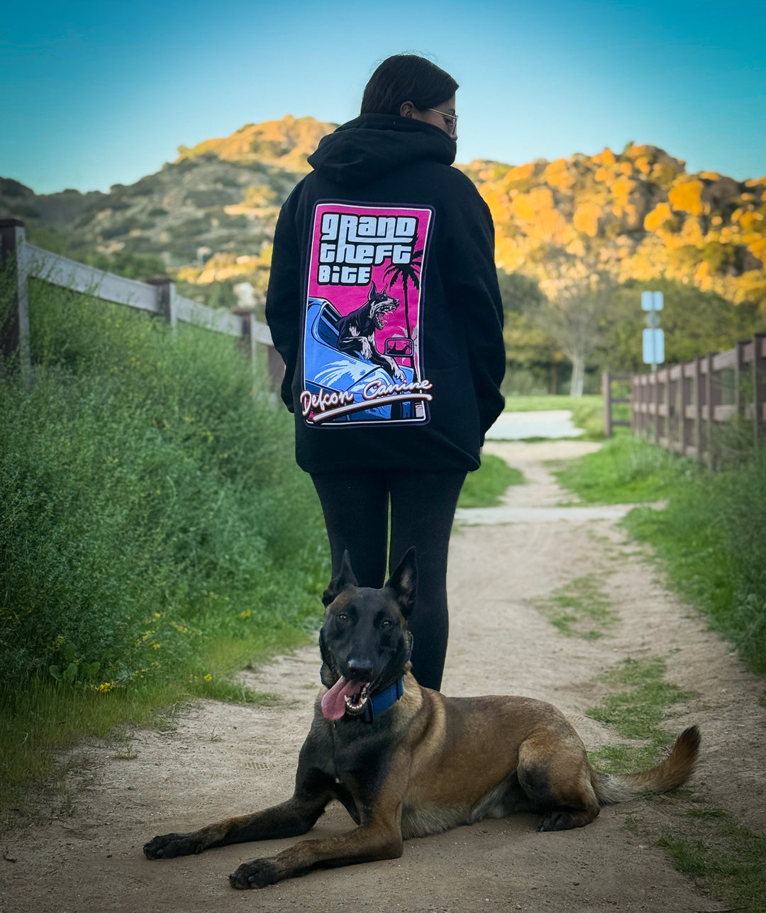 Grand Theft Bite Doberman Hooded Sweatshirt – Defcon Propaganda
