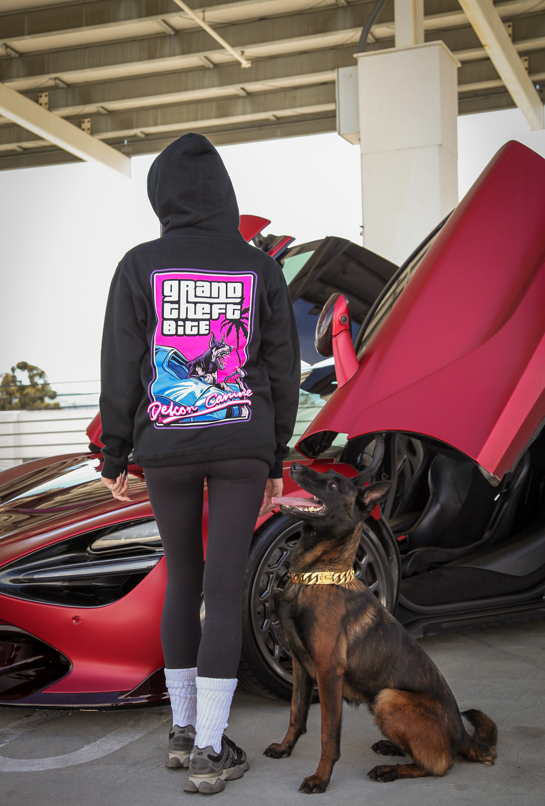 DOBERMAN INFINITY ドービードッグ パーカー Grand Theft Bite Doberman Hooded Sweatshirt – Defcon Propaganda